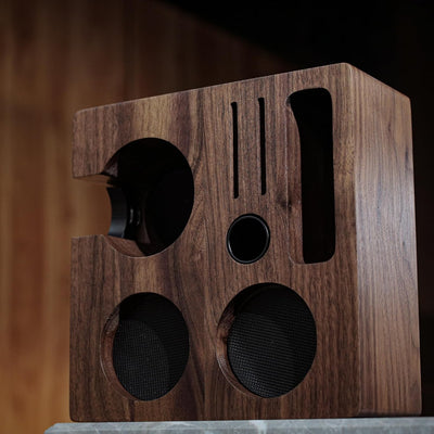 KNODOS Walnut Tamper Station - 54mm / 58mm - Sigma Coffee UK