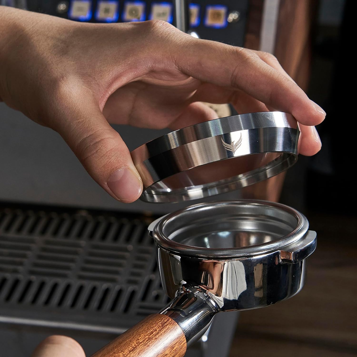 KNODOS Portafilter Dosing Funnel and Espresso Puck Screen Set - Sigma Coffee UK