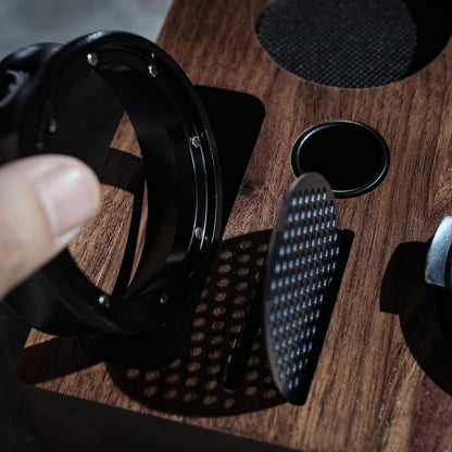 KNODOS Walnut Tamper Station - 54mm / 58mm - Sigma Coffee UK