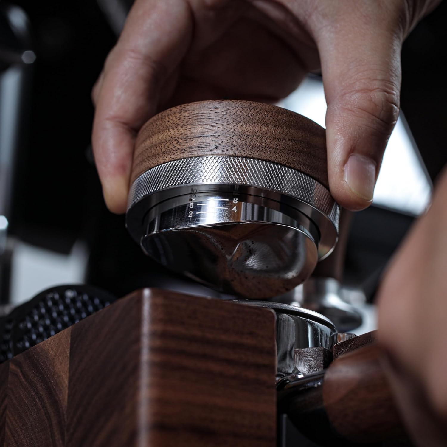 Seconds - KNODOS Espresso Distribution Tool | Walnut - Sigma Coffee UK