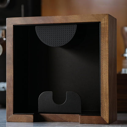 KNODOS Walnut Knock Box and Tamp Stand - Sigma Coffee UK