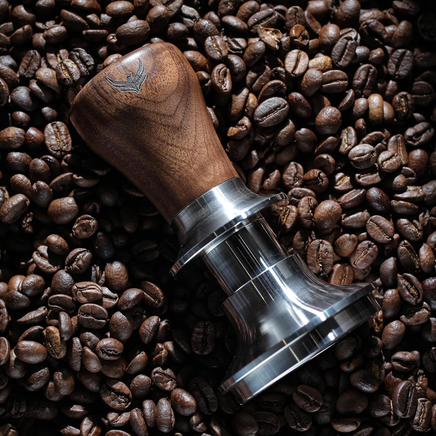 KNODOS Portafilter Auto-Levelling Spring Tamper | Walnut - Sigma Coffee UK